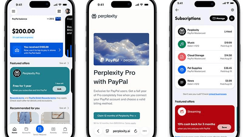 PayPal oferece acesso antecipado ao navegador de IA da Perplexity