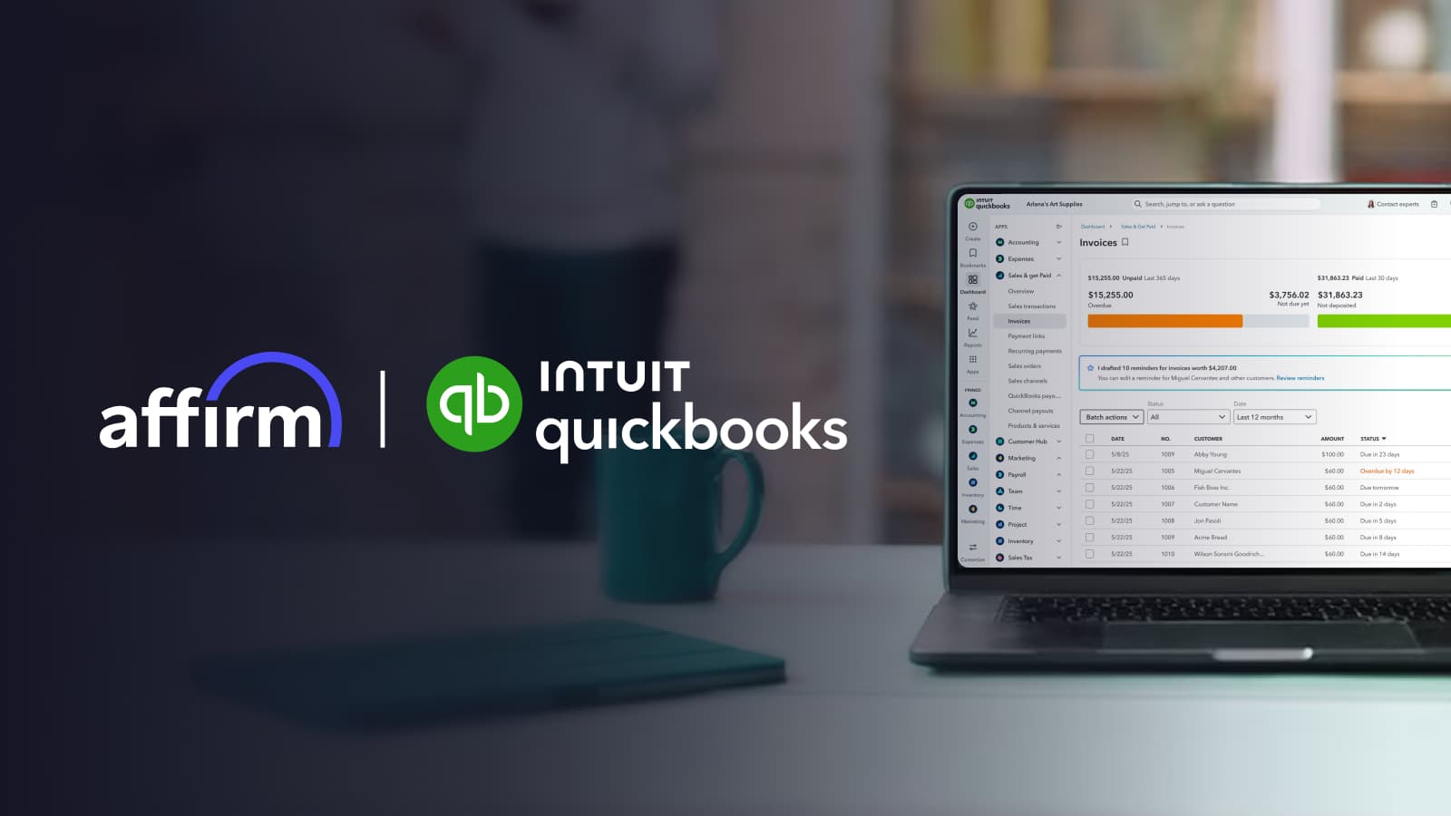 QuickBooks e Affirm fecham acordo de pagamento parcelado